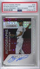 2015 Panini Prizm Red Power 6/125 Byron Buxton #34 PSA 10 GEM MT Auto 0c3