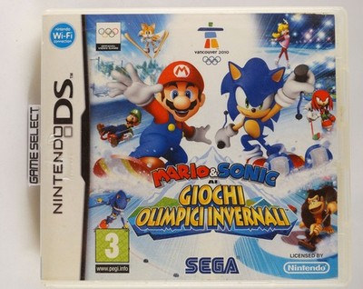MARIO & SONIC AI WINTEROLYMPIADEN & SUPER BROS NINTENDO DS ITA