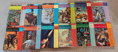 Vintage 1961 The Golden Treasury of Knowledge Books 13 Volumes Lot