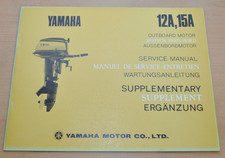 Yamaha 12A 15A Außenbordmotor Outboard 1973 Werkstatthandbuch Wartungsanleitung
