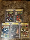 Stan Lee Signed CGC Comic Lot Spiderman/Venom/Carnage/Prowler .