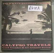 Lord Invader & His Calypso Group &ndash; Calypso Travels LP (1959 US) VG++