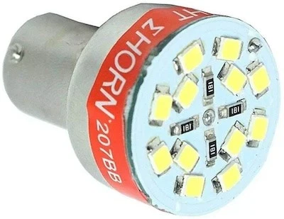 LED bulb with with integrated backup alarm