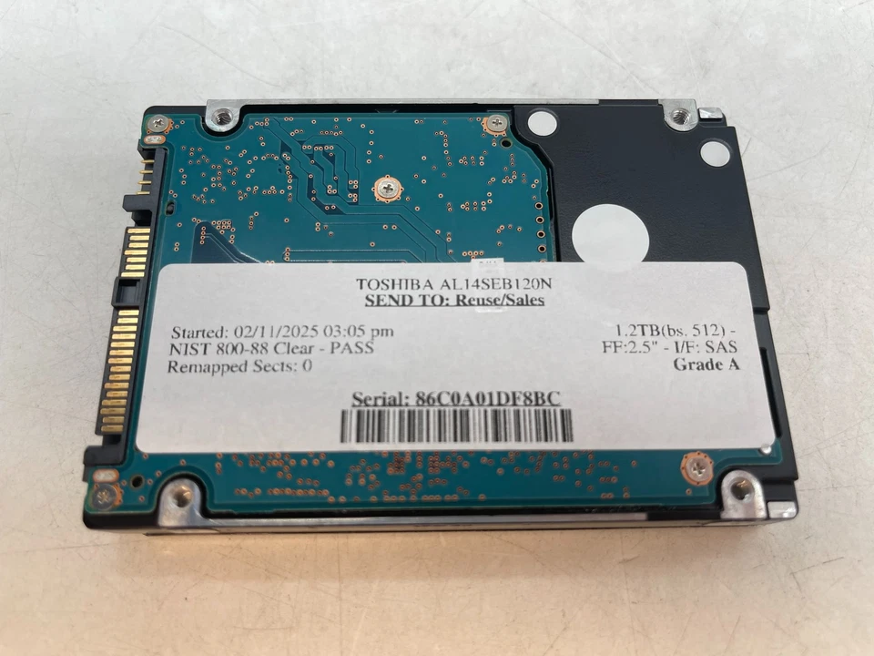 Toshiba AL14SEB120N 1.2TB 2.5" SAS Hard Drive GRADE A FREE S/H - Image 4 of 4