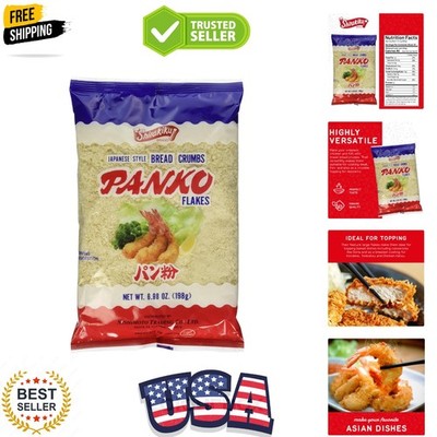Japanese Style Panko Bread Crumbs   Crispy Panko Flakes, Light and Crunchy, W...