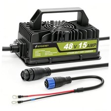 15A Lithium Battery Charger for 48V 51.2V LiFePO4 Battery IP67