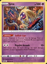 Jynx 062/195 Silver Tempest Uncommon Pokemon TCG