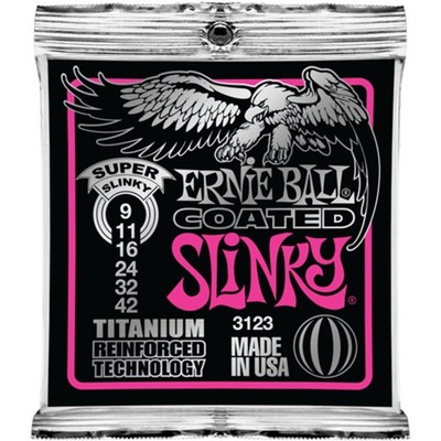 Ernie Ball EB3123 9-42 Coated Titanium RPS Super Slinky