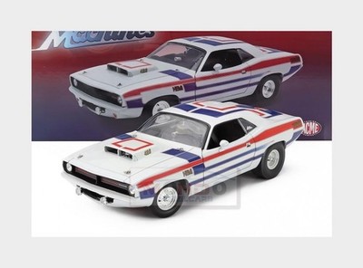 1:18 ACME MODELS Plymouth Hemi Cuda Coupe 1970 weiß rot blau A1806136 Modell