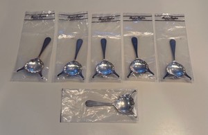 NEW- Lot (6) Reed and Barton Silverplate Brandy Brulee Cafe Royale Cognac Spoons