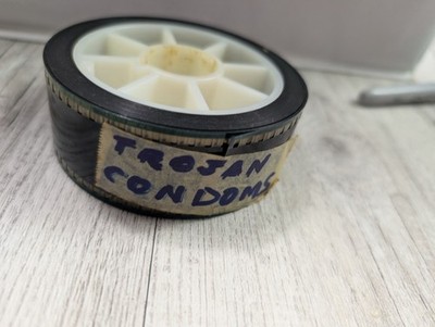  ️ 35MM Film Trailer Trojan Condoms Advertising Reel Movie Theater Commercial