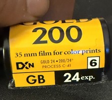 Kodak Gold 200 35mm Color Film 24 Exposures - Expired 2001