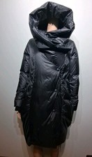 Elisabetta Franchi Icy Black giacca cappotto donna con cappuccio taglia 38