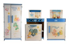 Vintage 1984 Care Bears Kitchen Play Set Fridge Sink Oven 3 Pieces  