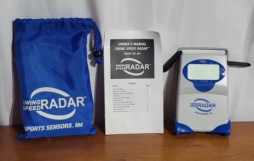 Sports Sensors Swing Speed Radar Model 364 Golf Baseball Softball w/ Case Manual