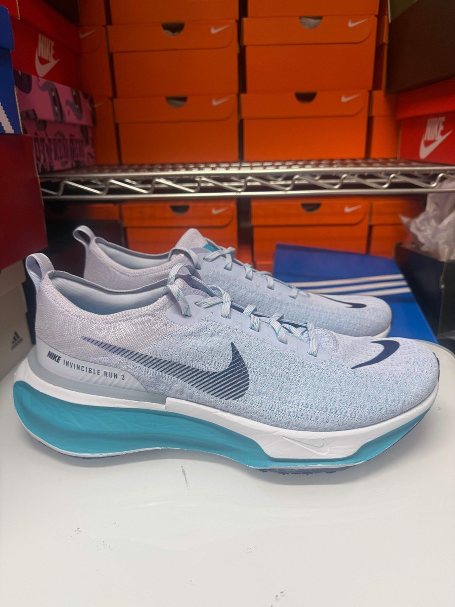 Nike Men's ZoomX Invincible Run Flyknit 3 Shoes Blue White DR2615