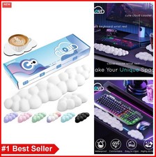 Cloud Wrist Rest Keyboard Mouse Ergonomic Memory Foam Non-Slip Base Set