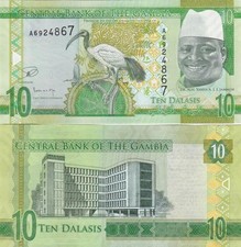 Gambia - 10 Dalasis 2015 UNC P. 32 Lemberg-Zp