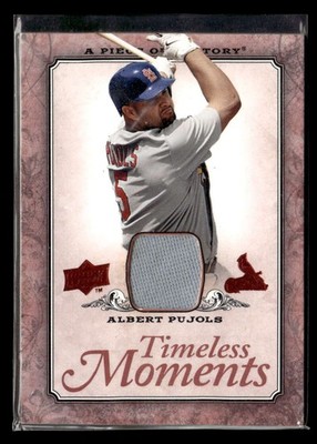 2008 UD A Piece of History Albert Pujols Timeless Moments GU Jersey Relic SE1540