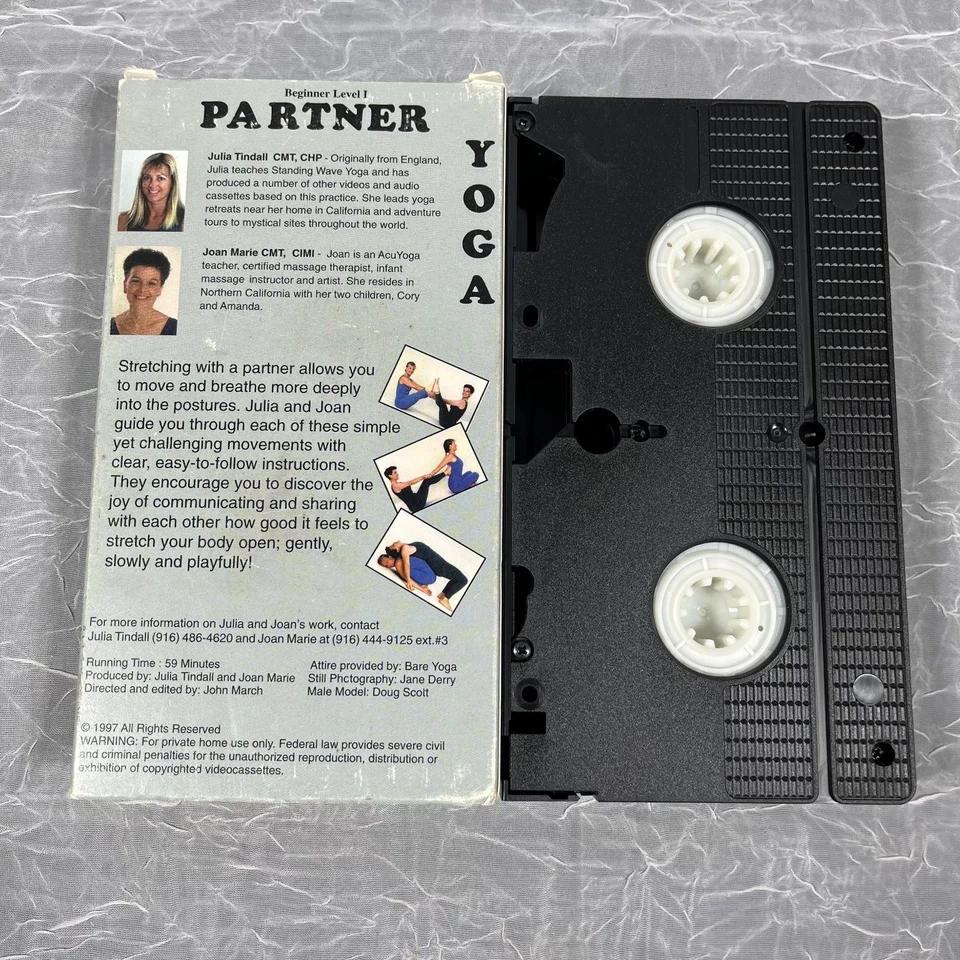 Partner Yoga VHS 1997 Beginner Level I Instructional Julia Tindall - Image 2 of 2