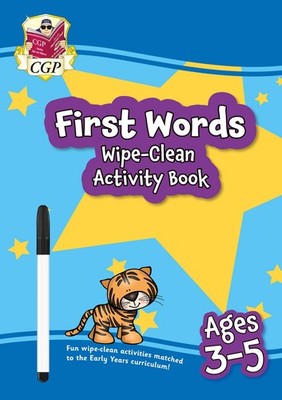 First Words abwischbares Aktivitätsbuch für 3-5 Jahre (mit Stift) (CGP-Empfang...