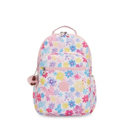 Kipling SEOUL LAP großer Rucksack - Flower Stamp UVP 98£