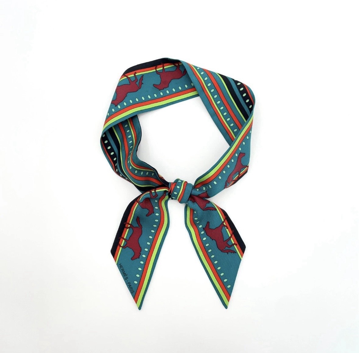 Hermès Silk Rocabar Twilly Scarf - Gem
