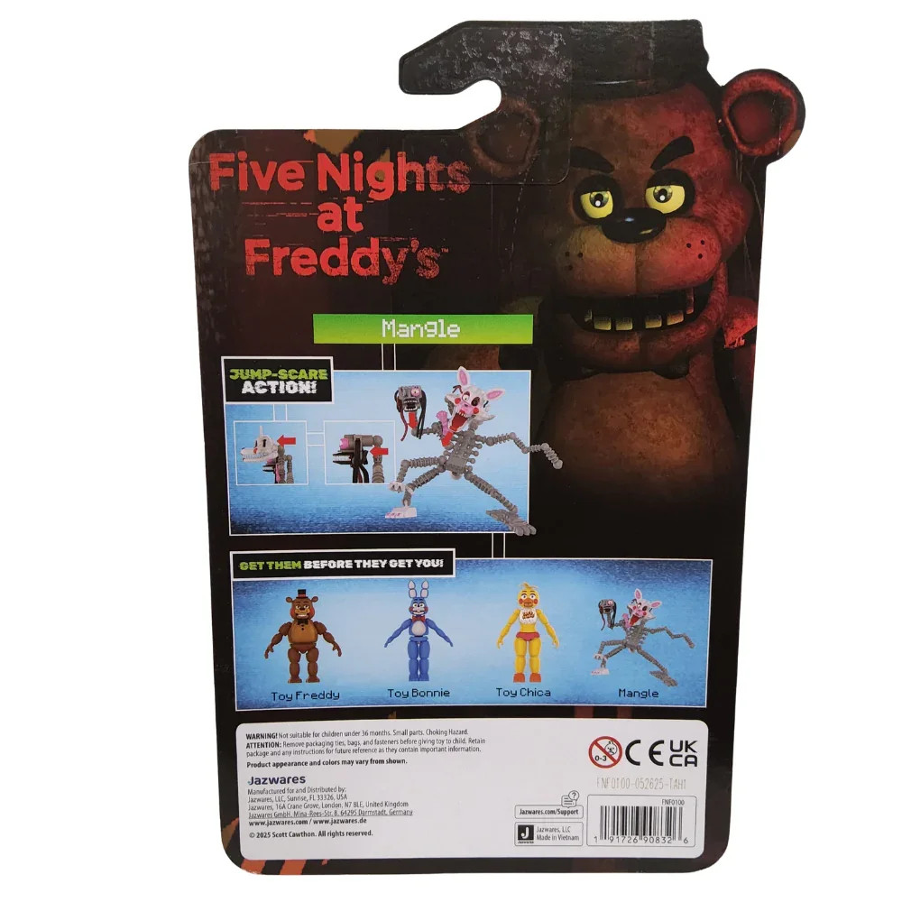 Jazwares FNaF Mangle Action Figure &ndash; 5" Figure with Jumpscare & Glow Eyes