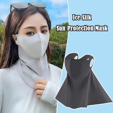 Ice Silk Sun Protection Mask UPF50 Dustproof Anti- Neck Scarf Neck Protection