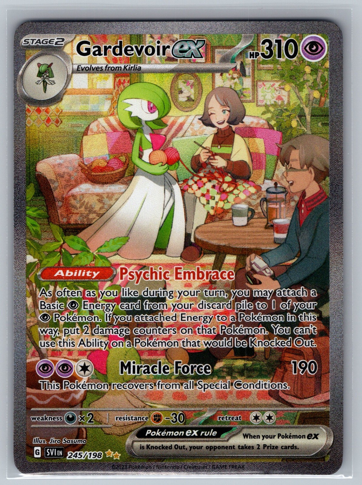 Pokemon Gardevoir ex 245/198 Scarlet Violet Base SIR Holo NM Mint