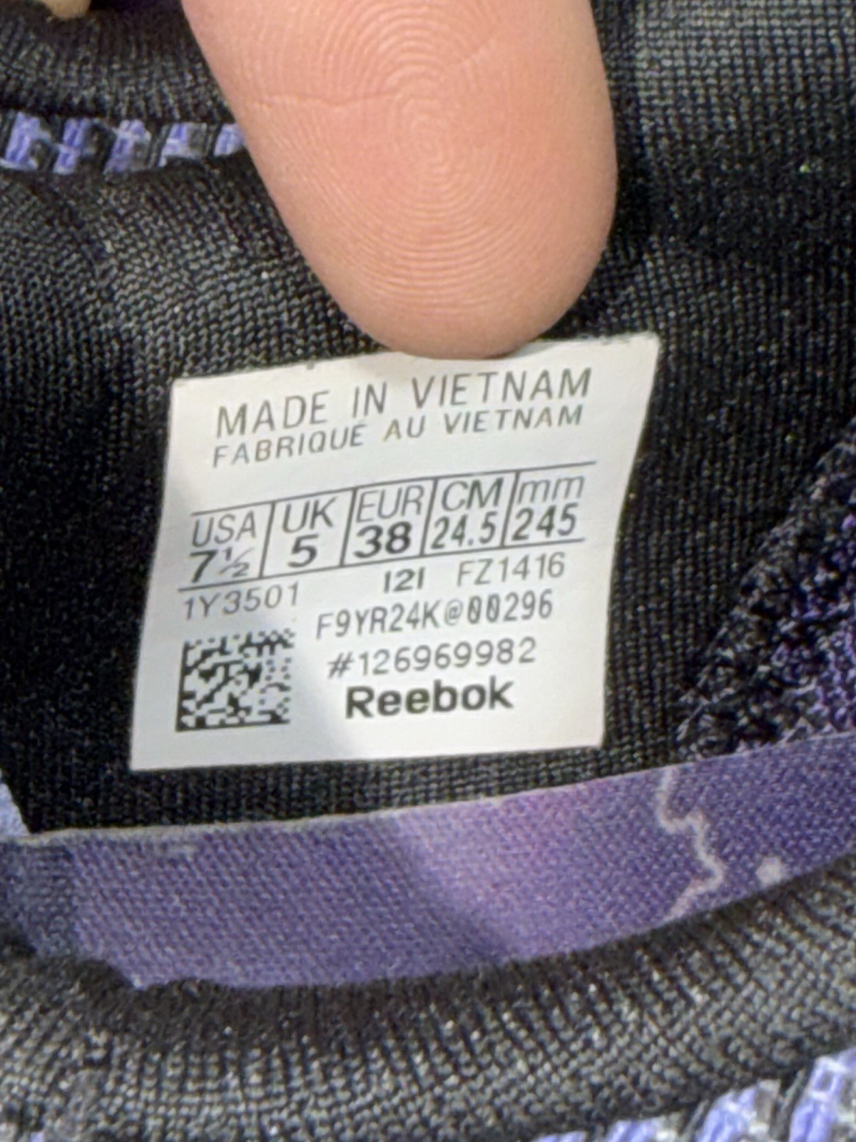 Reebok Nano X1 Women’s Size 7.5 Purple Running Shoes Athletic CrossFit Sneakers thumbnail 9