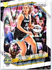 2025 Panini Prizm WNBA #138 Maddy Westbeld White Seismic Prizms