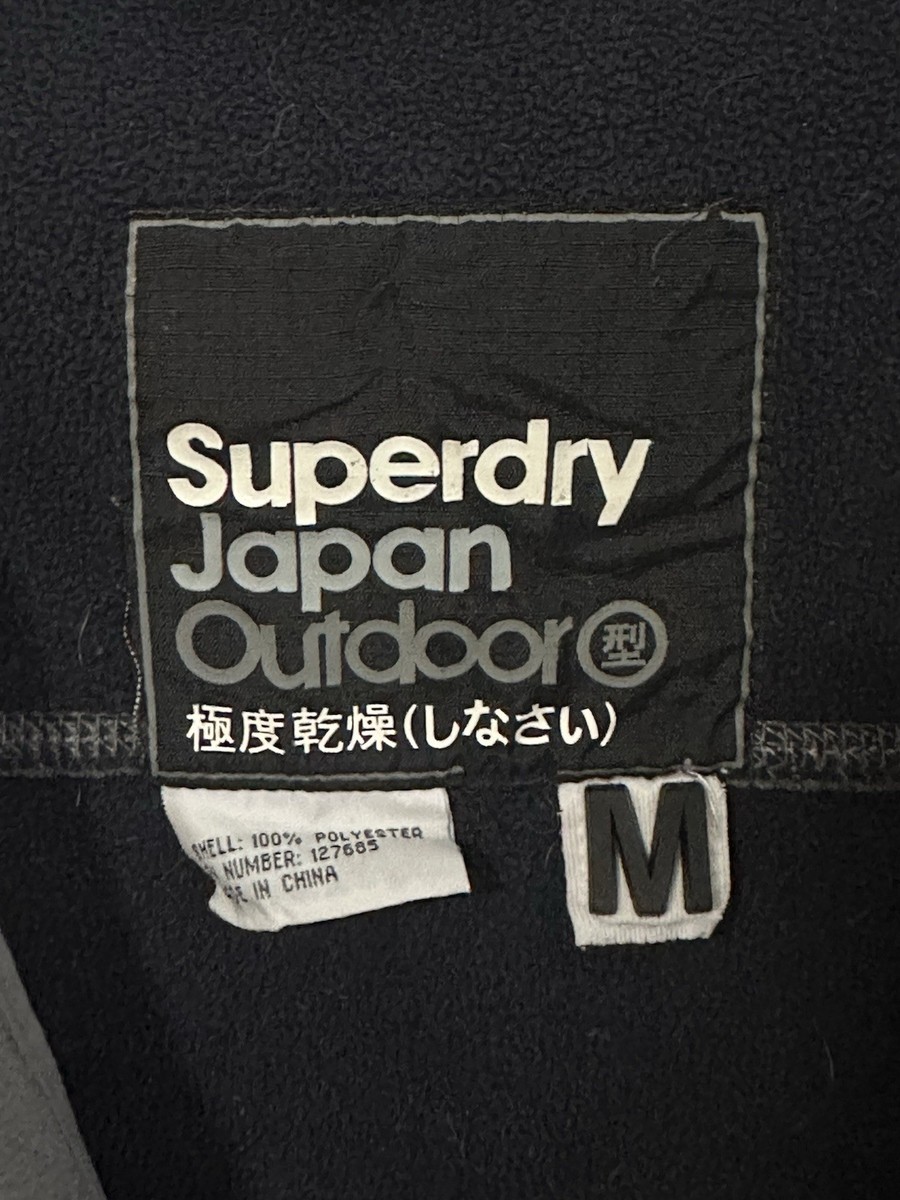 Superdry Japan Outdoor Hooded Full Zip Logo Jacket Gray Women's