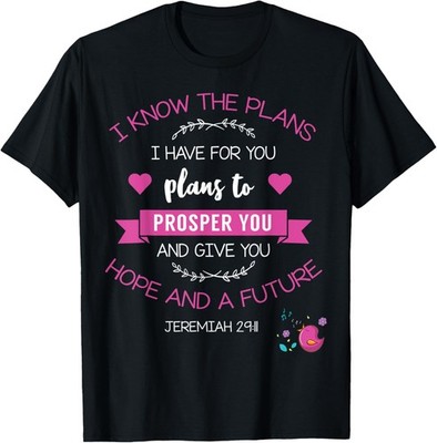 God's Plan to Prosper & Bless You Christian Gift T-Shirt
