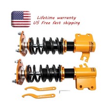 2pcs Front Coilovers Kits For Nissan S13 240SX 89-93 Shock Absorbers Adj. Damper