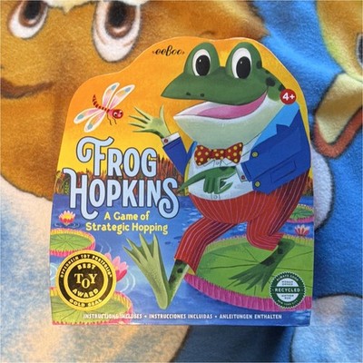 eeBoo Frog Hopkins Strategy Board Game, 2+ Players, Ages 4+, Instructions