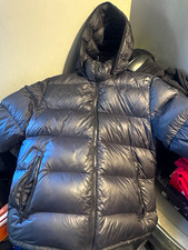 Moose Knuckles Black Hooded Puffer jacket coat