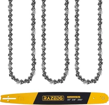 20 Inch Chainsaw Bar and Chain Combo, .325" Pitch, 050" Gauge, 78 Drive Links Fi