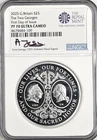 2025 Great Britain £5 THE TWO GEORGES 2 Oz Silver Proof  NGC PF70 FDOI 🇬🇧