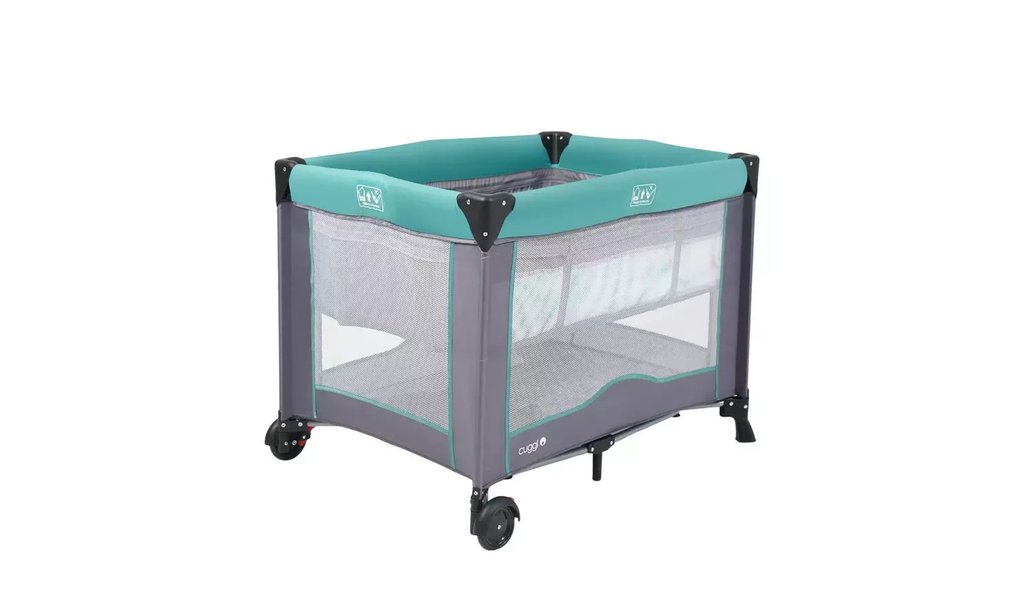 Cuggl Lettino da Viaggio Culla Letto per Bambini Playpen Pieghevole Borsa da Trasporto Ruote | 3084346