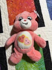 Care Bears Pink Plush Love A Lot Bear Basic Fun NWT