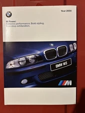 BMW 2000 M Power Sales Pamphlet M5 M Roadster M Coupe BMW M YEAR 2000￼