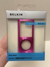 Belkin Remix Metal Shield Reflect Rock Aluminum Case for iPod nano Pink