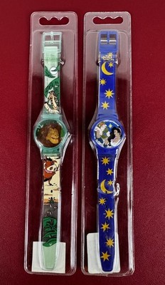 lot of 2 New Vintage Disney Wristwatches, Lion King & Hunchback of Noter Dame