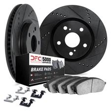 For Volvo V70 99-00 DFC PRO-KIT 5000+ Drilled & Slotted Front Brake Kit