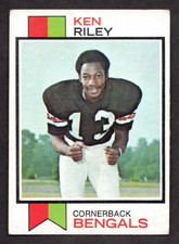 1973 Topps Football #171 Ken Riley Rookie Card Bengals VG-EX. rookie card picture