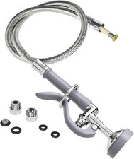 High-Pressure Pre Rinse Sprayer with 45 Stainless Steel Hose for Restaurants
