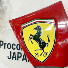 Genuine Ferrari Emblem Plate Badge Prancing Horse On Body Used Genuine Ferrari Emblem Plate Badge Prancing Horse On Body Used