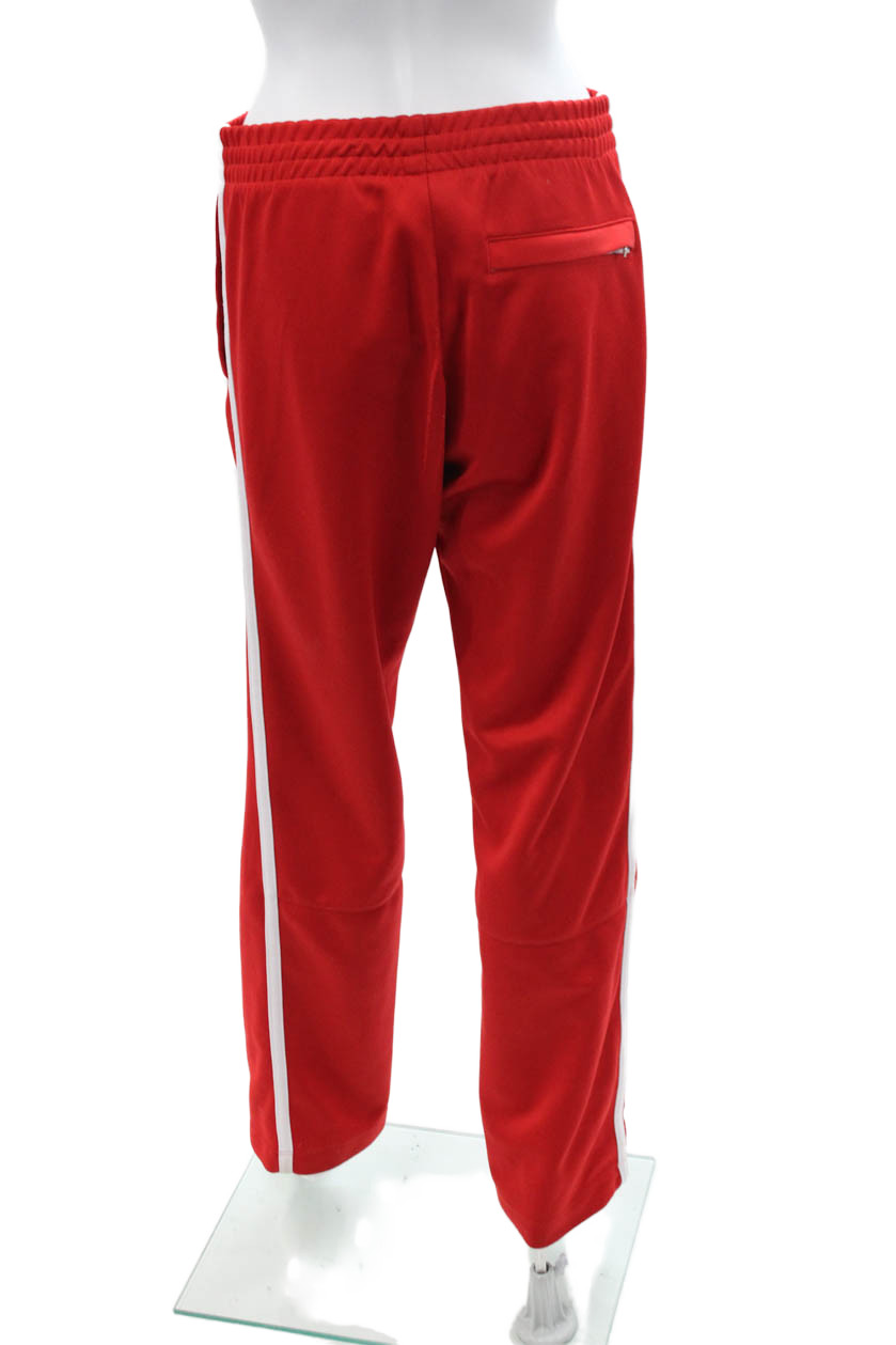Nike Men Red Polyester Drawstring Sweatpants Size… - image 3