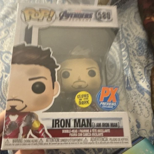 Funko Pop! Avengers Endgame Iron Man PX Previews Exclusive Glow in the Dark #580